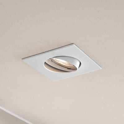 PRIOS inbouwlamp Fibur, wit, 9 cm, GU10