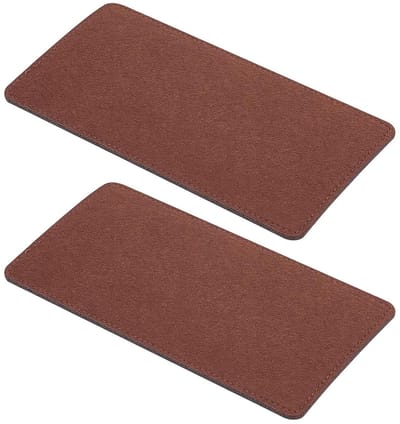 Dailygoods - PH PandaHall 2 stuks vilten tas basisvormer, bruine invoegzak bodem 9,8 x 5,1 inch portemonnee rechthoekige voering board tas shaper voor handtas lederen rugzak cosmetische