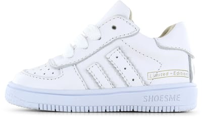 Shoesme Wit Sneakertje - Sneakers Kinderen - Unisex - WHITE - Leer - Maat 20