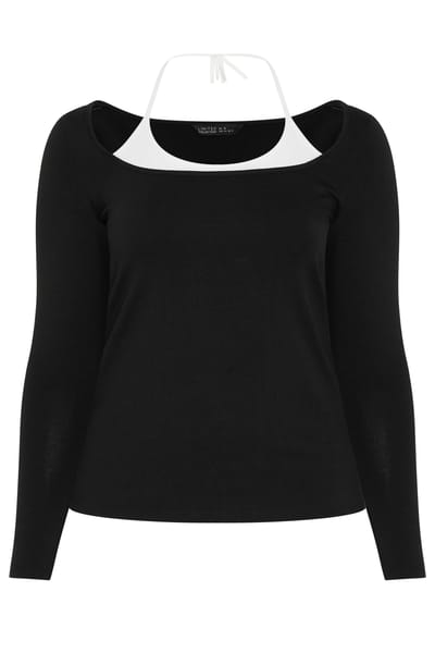 Limited Collection Curve Zwartwitte 2In1 Top Size 38
