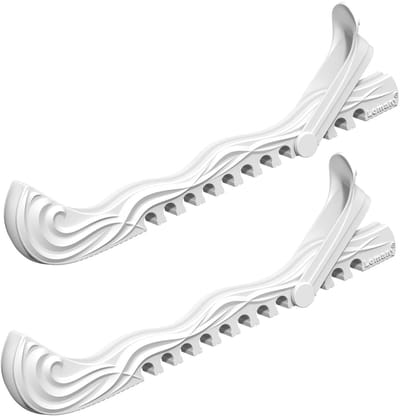 Allecto - Skate Guards - Schaatsbescherming - Verstelbare Gespen - Wit - IJs Hockey Accessoires - Geschikt voor Schaatsen - 27 cm