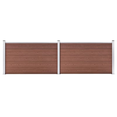 vidaXL - Schutting - 353x106 - cm - HKC - bruin
