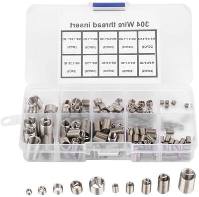 150 Stuks Draad Reparatie Inserts M3-M8 RVS Draadversterking voor Draadherstel en Verbetering