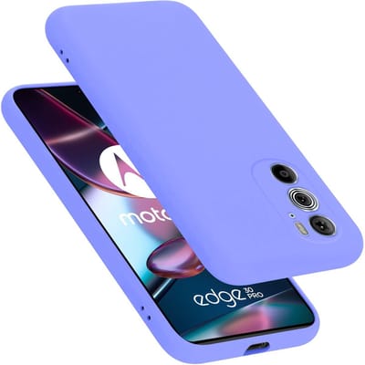 Cadorabo Hoesje geschikt voor Motorola EDGE+ in LIQUID LICHT PAARS - Beschermhoes gemaakt van flexibel TPU silicone Case Cover