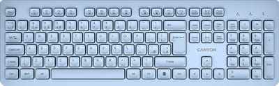 Canyon HKB-W01 - Draadloos Toetsenbord - UK/US Indeling - AAA - Blauw