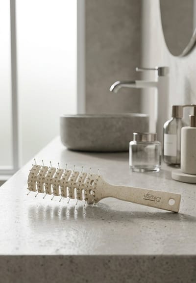 ITALIAN DESIGN HAIR ACCESSORIES RECYCLABLE BRUSH SPIKE