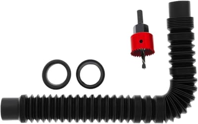 Regenton Verbindingskit - Regenwater Adapter - Efficiënt Waterbeheer - Uitbreidbaar Systeem - 6-31 inch - Grijs
