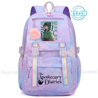 De Apothekersdagboeken Rugzak Voor Meisjes Anime Maomao Mochila Student Schooltas Cartoon Schooltas Cadeau Mode Reizen Rucksack 16 inches