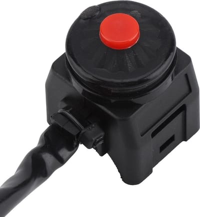 Dailygoods - Handlebar Switch - Motorrijders - Start en Stopfunctie - Zwart - Verlichting en Hoorn - Geschikt voor diverse motoren - 7/8 inch