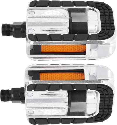 Vouwbare Fiets Pedalen, 180° Twee Richtingen Mountainbike Pedalen met Antislip en Reflecterende Strips voor Buitengebruik en Fietsopslag