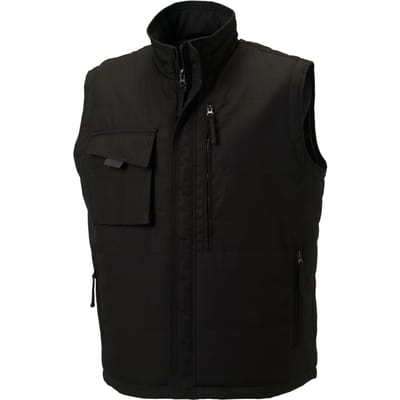Russell Heren Werkkleding Giletjas (Zwart)