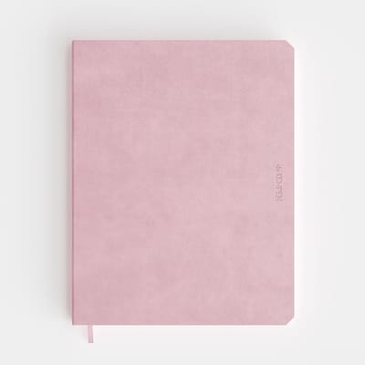 De Kempen - Agenda 2026 - Weekly Notes - Vlakliggend - Marmeren Schutblad - Large 17.1 x 22 cm - Brut/Roze