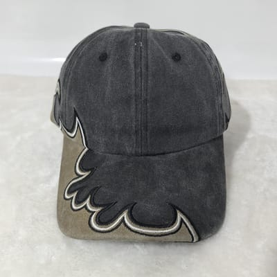 Retro Gewassen Vlam Borduurwerk Baseballpet Streetwear Unisex Verweerde Dad Hat Hip Hop Truckerpet Voor Mannen Vrouwen Adjustable gray