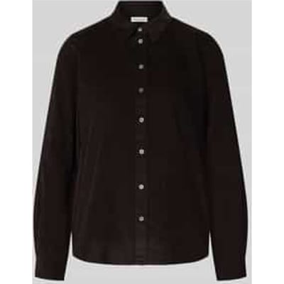 Regular fit overhemdblouse van een mix van katoen en lyocell