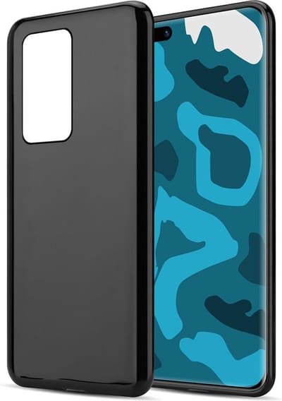 Cadorabo Hoesje geschikt voor Huawei P40 in ZWART - Beschermhoes gemaakt van flexibel TPU Silicone Case Cover