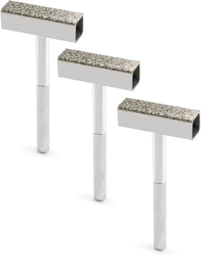 TOVBMUP 3-delige set - Slijpschijfadapter - Sterk - Duurzaam - Slijpschijf-ontbraamschijf - Ergonomisch ontwerp - Zilver