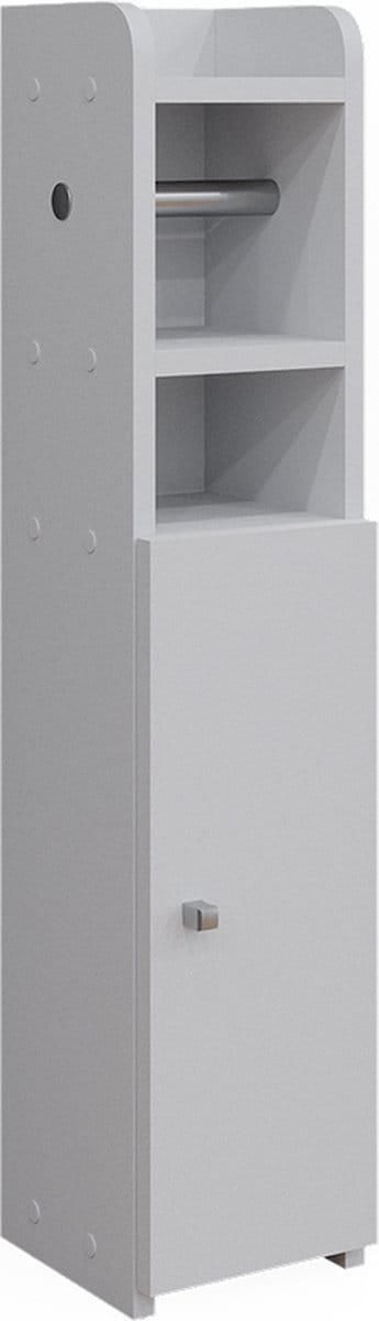 Vicco Fynn Toiletrolkast – 17.6 x 82.2 cm met 1 deur Wit