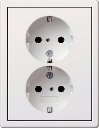 Gira Wandcontactdoos F100 (WCD-schakelmateriaal) - 0780112 - E2TCG