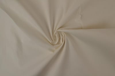 25 meter brandvertragende katoen stof - Gebroken wit - 300cm breed