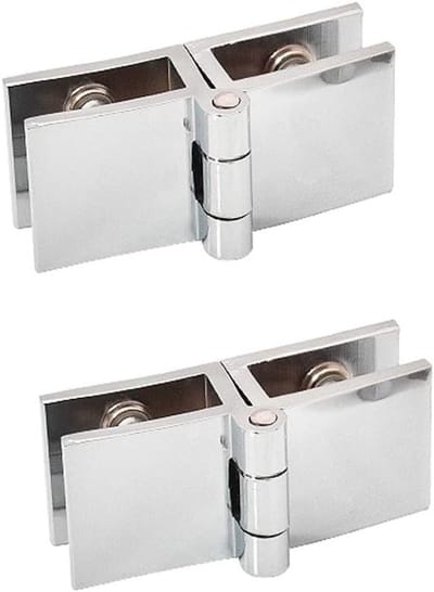 2 Stuks 180 Graden Deur Klem Scharnieren voor Glas met Dikte 5-8mm - Duurzaam en Betrouwbaar