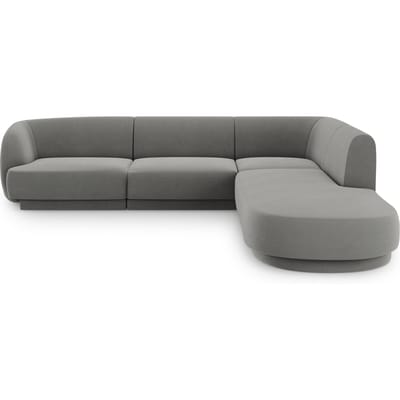 6-zits hoekbank Miley rechts velvet | Micadoni Limited Edition