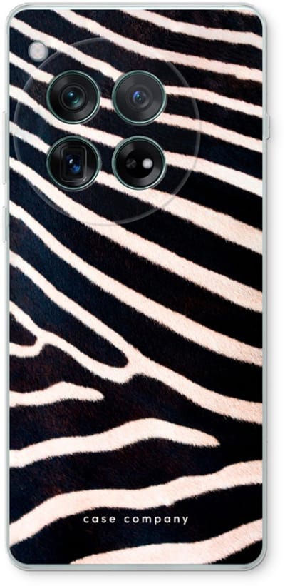 Case Company® - Hoesje geschikt voor OnePlus 12r hoesje - Zebra - Soft Cover Telefoonhoesje - Bescherming aan alle Kanten en Schermrand
