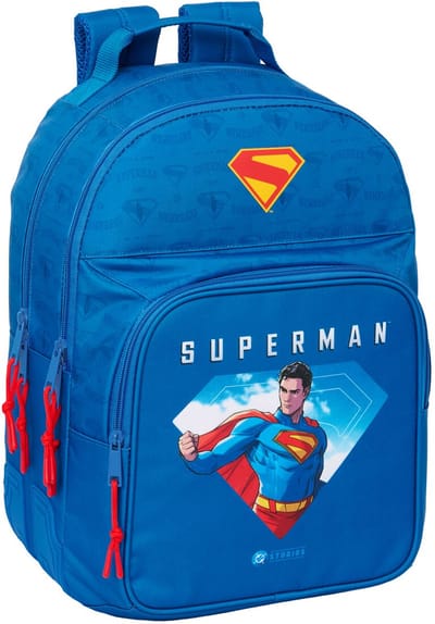 Schoolrugzak Superman Blauw 32 x 42 x 15 cm