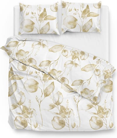 Zohome Micah Dekbedovertrek - Tweepersoons - Katoensatijn - 200x200-220cm - Wit