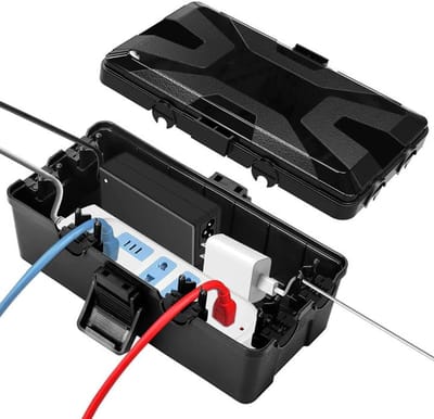 Elektrische Box - Waterdichte Behuizing - Buiten Gebruiken - IP54 Weerbestendig - 27 x 14 x 11.5 cm - Grijs