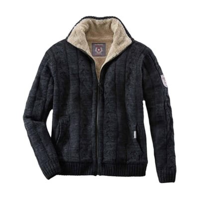 Terratrend Gebreide Noorse Trui 60451 7462 1063 Zwart/Grijs - zwart - 2XL