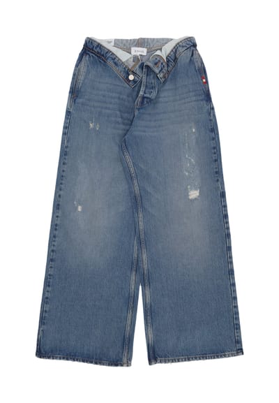 Jeans Woman W Roll Up Jeans Denim