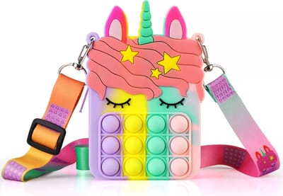 CHPN - Meisjes tasje - Mini tasje - Unicron - Fidget - Kindertasje - Unicorn-Fidget Tas - Pop it's - Eenhoorn tasje - Cadeau - Kinderfeestje