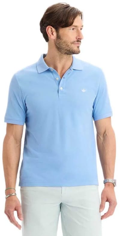 Dockers Coolmax Korte Mouw Poloshirt Blauw 2XL Man