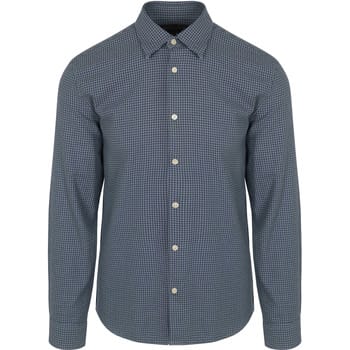 Overhemd Lange Mouw Marc O'Polo Overhemd Ruiten Blauw