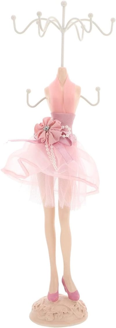Sieradenstandaard Mannequin voor Halskettingen, Armbanden en Ringen - Decoratieve Sieradenopslag voor Meisjes en Tafelstyling