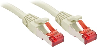 LINDY 47707 RJ45 Netwerkkabel, patchkabel CAT 6 S/FTP 7.50 m Grijs 1 stuk(s)