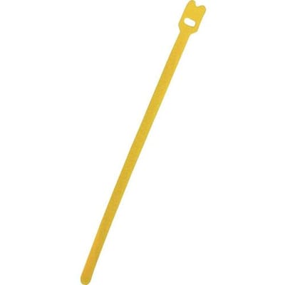 FASTECH® Klittenband kabelbinder Om te bundelen Haak- en lusdeel (l x b) 200 mm x 7 mm Geel 100 stuk(s)