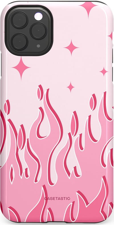 Casetastic Hoesje Geschikt voor Apple iPhone 11 Pro Max - Stijlvolle Beschermende Duo-layer Case - Twinkelvuur