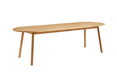 HAY - Triangle Leg Tafel rechthoekig - eiken geolied - 250 x 85 cm - bruin
