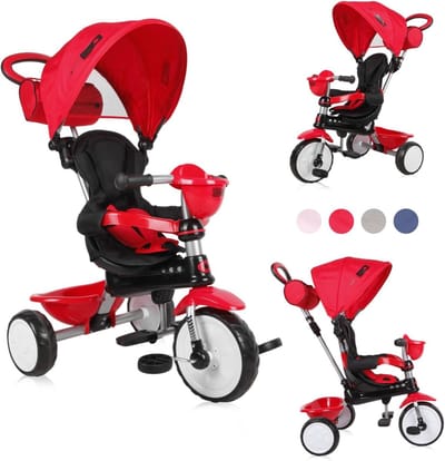 Driewieler - Loopfiets Kinderen - Buiten Spelen - Ombouwbaar Naar Driewieler - 75 x 53 x 91 cm - Rood