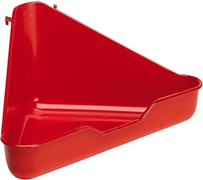Ferplast Hoektoilet fretten L 370 voor fretten en kleine konijnen 27x27x17CM