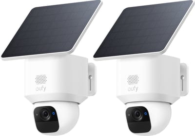 eufy Security Solo Camera E30 2 stuks – SoloCam - 2K HD-resolutie – 360° Pan & 70° Tilt – AI Auto Lock en Tracking – Zonne-energie met SolarPlus™ Technologie – Geen Abonnementskosten – Draadloze Beveiligingscamera