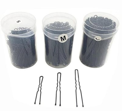 JHUBERS- Haarspelden 160 Stks - U-vormige Haarspelden - Metalen Pins - Haar Accessoire - Zwart - Sterke Grip - Bobby Pins