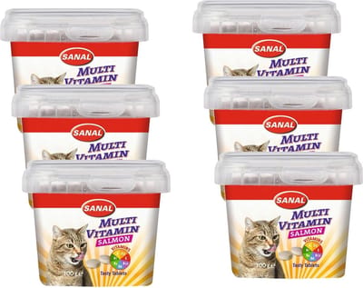 Sanal Multi Vitamin Cat Treats - Kattensnack - 6 x Zalm 100 g