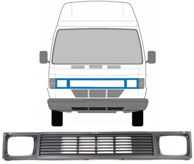 Grill voor Mercedes T1 207-410 1977-1995