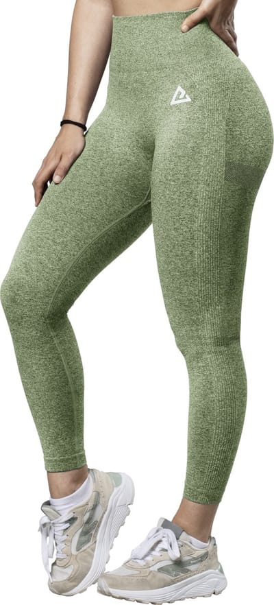 Mewave - Sportlegging groen - Dames - Sportbroek - Sportkleding - Yoga legging - Hardloopbroek - Tiktok - Fitness - Maat S