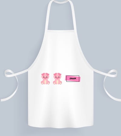 Akyol - varkens met eigen naam Keukenschort - Varken - dieren liefhebbers - leuke cadeau voor iemand die van houdt van biggen - verjaardagscadeau - kado - gift - 82 bij 71 cm