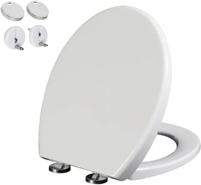 Toiletbril - WC zitting - Badkamer vernieuwen - Softclose & snelsluiting - Universele pasvorm - Wit