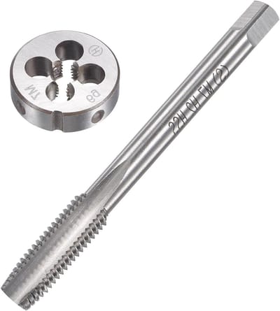 M7 x 1mm Tap en Draadset voor Machine Draad, Geschikt voor DIY en Reparaties, Stevige Tap en Draadset voor Interne en Externe Snijdingen