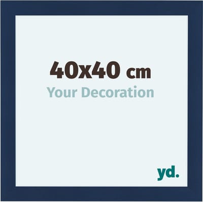 Your Decoration - Fotolijst 40x40 cm - MDF - Donkerblauw Geveegd - Como